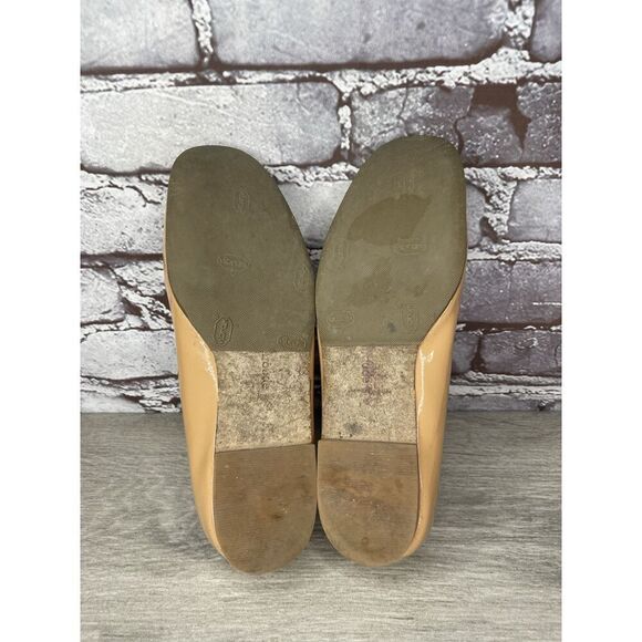 LARROUDE Vibram Nude Patent Leather Mary Jane Flats Shoes Women’s Sz 5M US/35EU - Picture 9 of 16